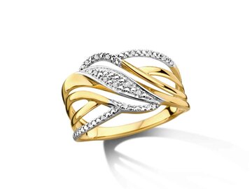 Ring briljant - 18kt Geelgoud | COLLECTION VANSCHOENWINKEL