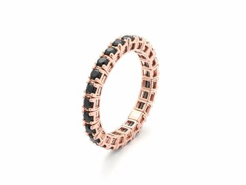 Ring alliance briljant - Rose goud 18kt | COLLECTION VANSCHOENWINKEL