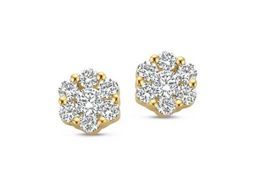 Oorbellen briljant - 18kt Geelgoud | COLLECTION VANSCHOENWINKEL