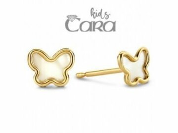 Oorbellen kinderfiguur - 18kt Geelgoud | COLLECTION VANSCHOENWINKEL