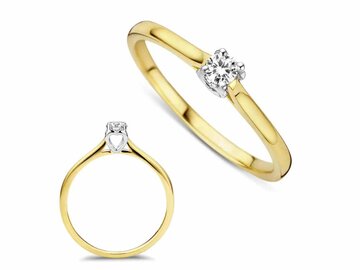 Ring Solitaire briljant - DULCI NEA 18K | COLLECTION VANSCHOENWINKEL