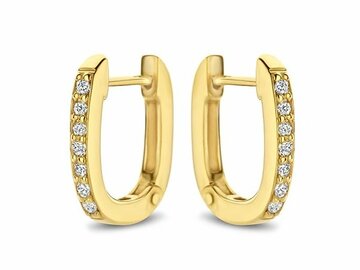 Oorbel Creolen Briljant - 18kt Geelgoud | COLLECTION VANSCHOENWINKEL