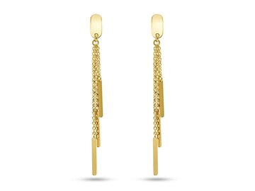 Oorbellen afhangers - 18kt Geelgoud | COLLECTION VANSCHOENWINKEL