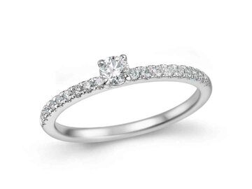 Ring Solitaire briljant - 18kt Bicolor | COLLECTION VANSCHOENWINKEL