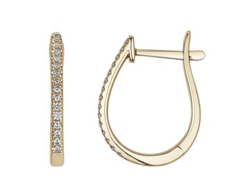 Oorbel Creolen Briljant - 18kt Geelgoud | COLLECTION VANSCHOENWINKEL