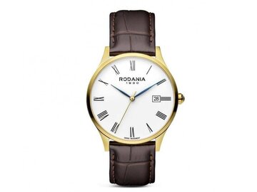 RODANIA SWISS MADE HEREN - Edelstaal+Leer | Rodania 1930 Swiss Made