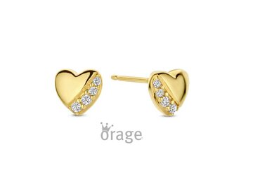 Oorbellen zirconia - Orage Juwelen | (Ag) Orage Zilver