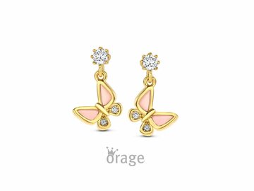 Oorbellen kinder afhanger - Orage Juwelen | (Ag) Orage Zilver