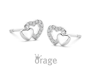 OORBEL ZILVER ZIRCONIA - Orage Kids Silver | (Ag) Orage Zilver