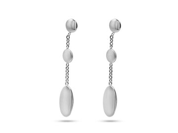 Oorbellen afhangers - 18kt Witgoud | COLLECTION VANSCHOENWINKEL