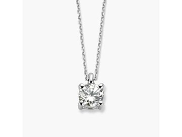 Lab Grown solitairketting  - 18kt Witgoud | Lab Grown Collection VS
