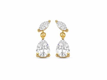 OORBEL AFHANGER ZIRCONIA - Naiomy (AG) Zilver