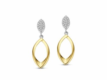 OORBEL AFHANGER ZIRCONIA - Naiomy (AG) Zilver