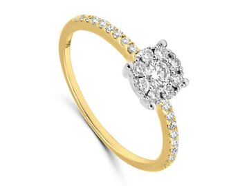 Ring briljant - 18kt Bicolor | COLLECTION VANSCHOENWINKEL