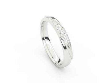 Tessina Trouwring - 18kt Witgoud | COLLECTION VANSCHOENWINKEL