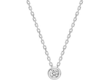KETTING MET HANGER - 18kt Witgoud | COLLECTION VANSCHOENWINKEL