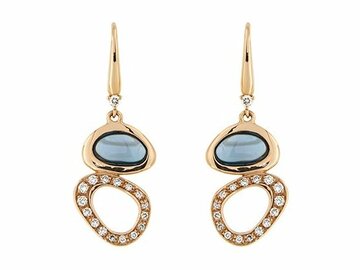 Oorbel kl.steen-briljant - 18kt Geelgoud | COLLECTION VANSCHOENWINKEL