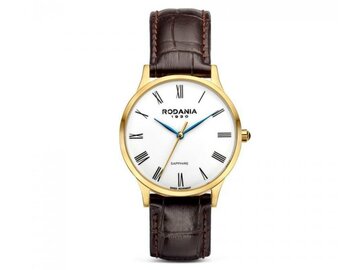 RODANIA SWISS MADE DAMES - Edelstaal+Leer | Rodania 1930 Swiss Made