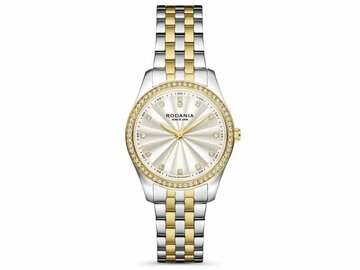RODANIA SWISS MADE DAMES - Bicolor Staal-Plaqué / PVD | Rodania 1930 Swiss Made